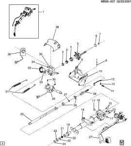 Venta de Columnas de direccion de Pontiac Aztek